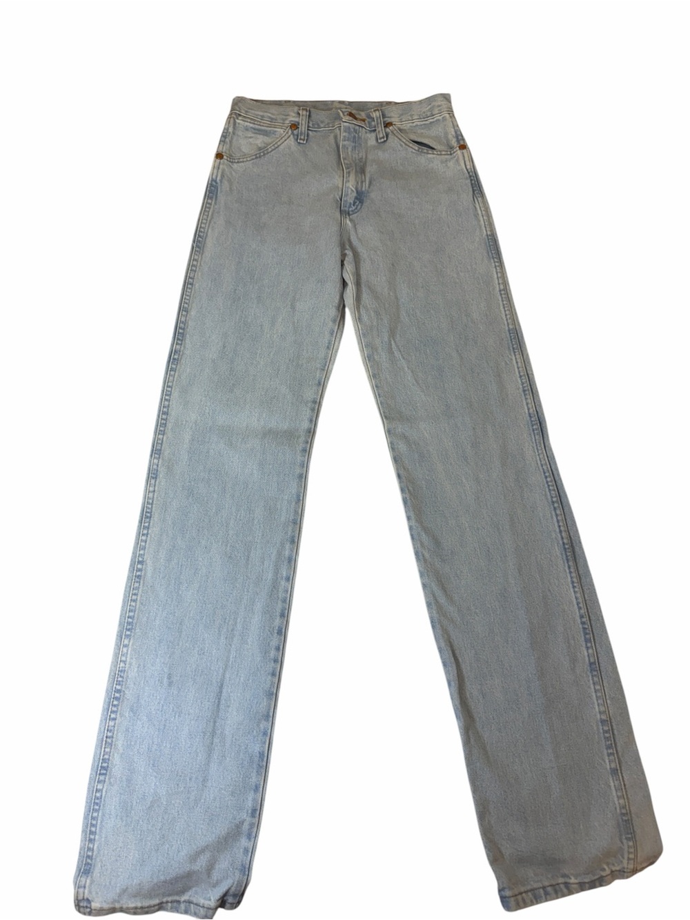 Wrangler Light Blue Wide-Leg Denim Jeans